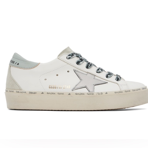 Golden Goose Hi Star Sneaker White, Gray Dawn, Ice, NIB Auth - Picture 6 of 10